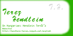 terez hendlein business card